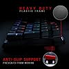 Bloody B720 Light Strike Optical Gaming Keyboard (Smooth/Linear) - Comfort Wrist pad - Faster Than Mechanical - 0.2ms Key Response Neon LED Backlit - Water Resistant [LK Black]