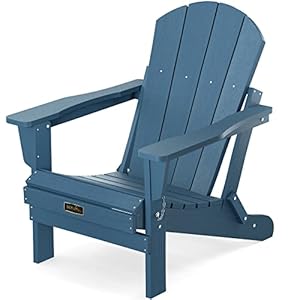 SERWALL Folding Adirondack Chairs W...