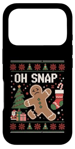 Gingerbread Man Cookie Baking Oh Snap �A�O���[�N���X�}�X�Z�[�^�[ �X�}�z�P�[�X iPhone 17 Pro �p