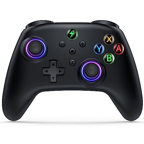 Svetaecho Wireless Switch 2 Controller for Nintendo Switch Controller/Lite/OLED- LED Switch Pro Controller/iOS/Android Game Remote/Wired PC Joysticks-Programmable Remote for Nintendo Switch