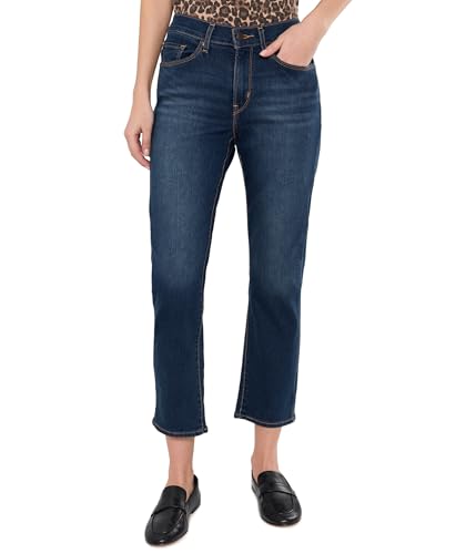 Levi's Women's Classic Straight Ankle Jeans, (New) Second Guess (Stretch), 28