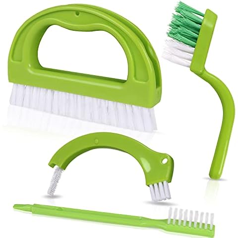 Reastar Tile Joint Brush 4PCS Grout Brushes Tile Cleaner Brush - for Bathroom Kitchen Floor Household Cover