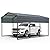 Outvita Heavy Duty Metal Carport, 10x15FT, Gray, Vehicle Protection, Outdoor Gatherings