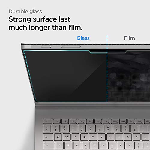 Protetor de tela de vidro temperado da Spigen projetado para Surface Book 3 (13,5 polegadas/2020) [d