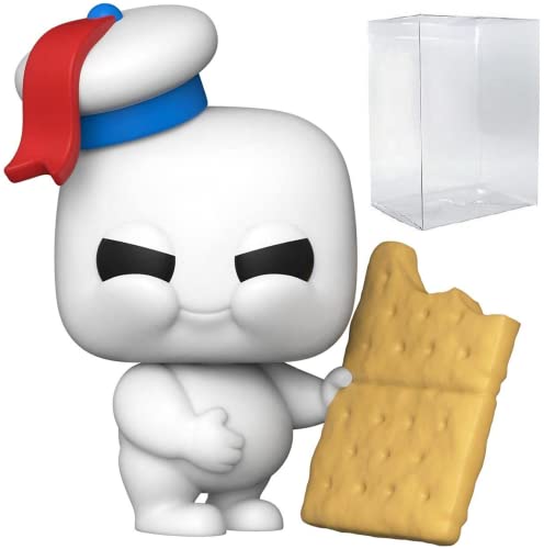 POP Ghostbusters Afterlife - Mini Puft con Graham Cracker Funko figura de vinilo (incluye funda protectora de caja compatible), multicolor, 3.75 pulgadas