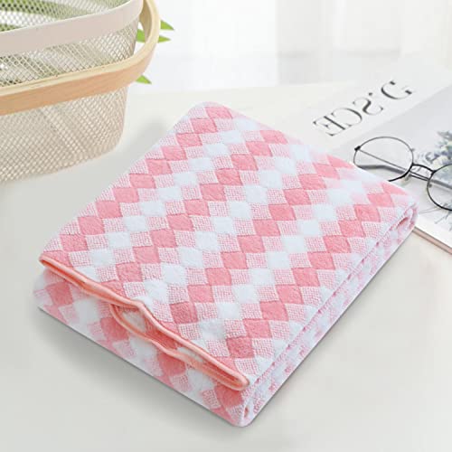 Image of Spread Spain Microfiber Towels for Bath | Coral Large Bath Towel | Extra Soft Plush & High Absorbent |360 GSM | Bath Towel for Men and Women |70x146 cm (Pink)