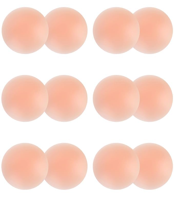 Women Push Up Silicone Nipple Lifter Covers Adhesive Reusable Sticky Bra Invisible Breast Cover Beige