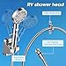 FASDUNT Shower Head with Handheld, High Pressure 7 Mode Shower head with On Off Switch, High Pressure Detachable Showerhead Set with Stainless Steel Hose