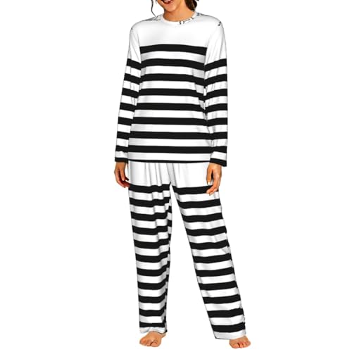 Pyjama confortable femme manches longues fini la taille serrée avec cet élastique