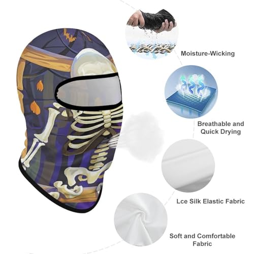 Máscara de Esquí Respirable con Protección UV para Hombres y Mujeres, Balaclava de Cuello Completo, Ideal para Actividades al Aire Libre miniatura 3