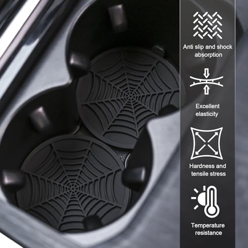 4PCS Portavasos para Carro, Soporte Antideslizante de PVC miniatura 5
