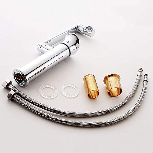 Robinet de cuisine eau chaude et froide orientable à bec haut cascade - 6