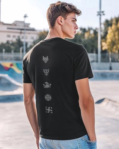 Bewakoof Men's Typography 100% Cotton T-Shirt - Regular Fit, Round Neck, Half Sleeves Black