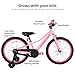 JOYSTAR 20 Inch Girls Bike with Training Wheels for 5-9 Years Old Children 20