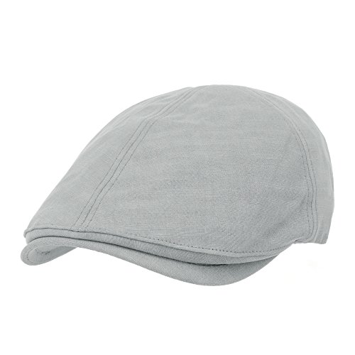 WITHMOONS Schlägermütze Golfermütze Schiebermütze Simple Newsboy Hat Flat Cap SL3026 (LightGray)