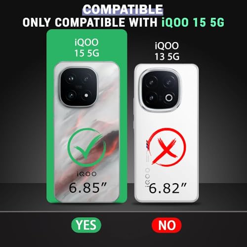 Image of Back Cover for iQOO 15 5G | Full Camera Protection | Premium Liquid Silicon Case | Flexible Bumper Case for iQOO 15 5G (Black)
