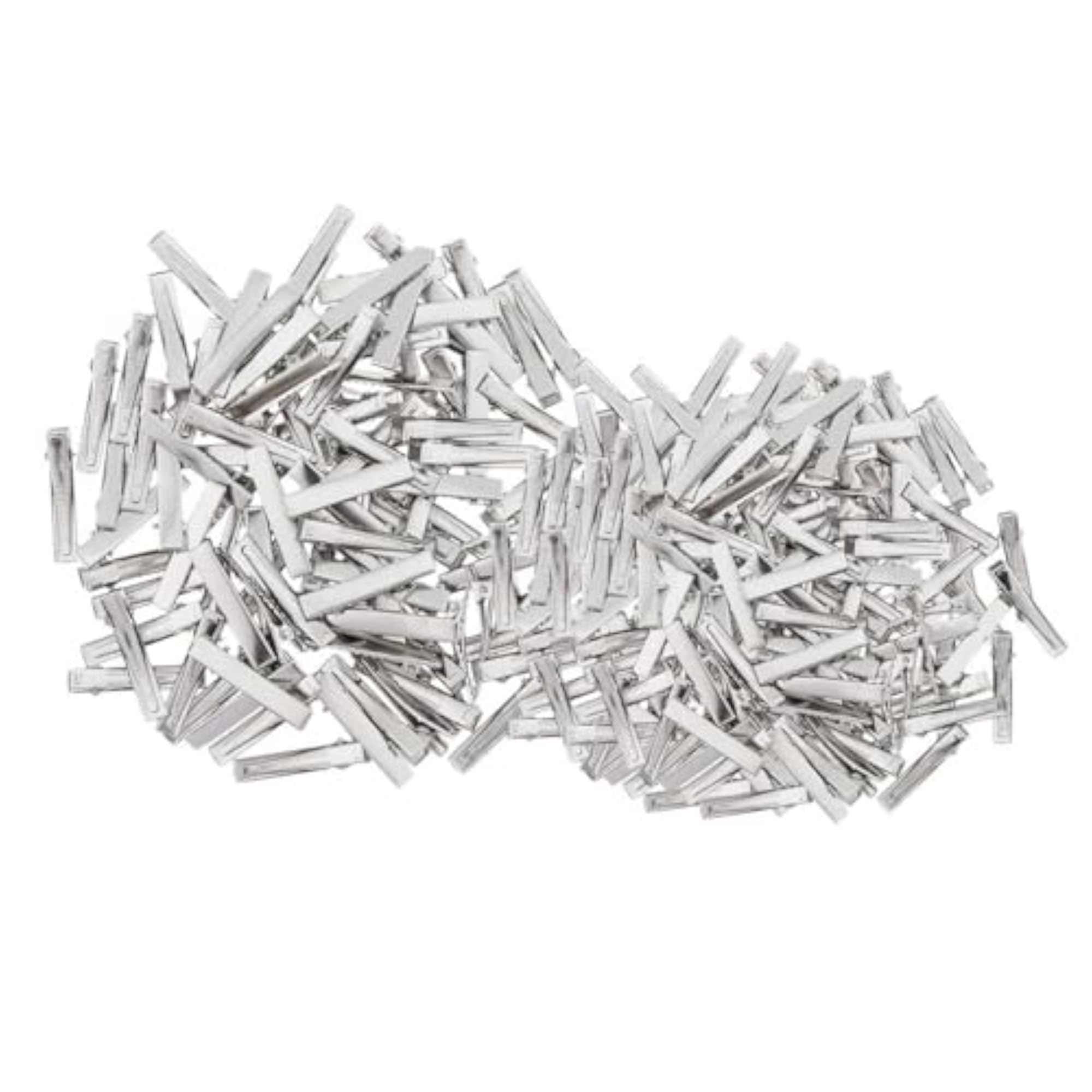 150 Pieces Flat Iron Single Prong Duck Alligator Hair Clips DIY Bows