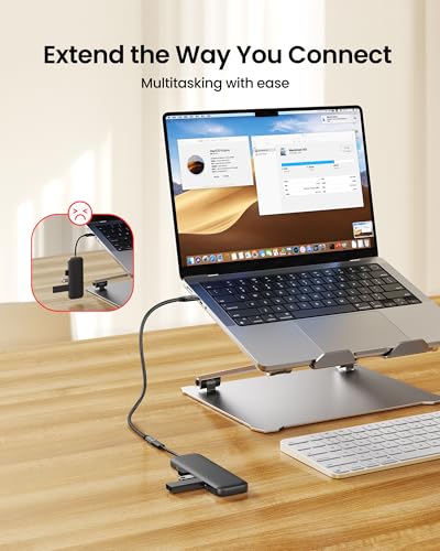 Silkland USB C Extension Cable, [20Gbps/240W/5K] USB C 3.2 Extender 6.6ft, 4K@60Hz Type C Video Extension Cord Male to Female Compatible with USBC Hub/PSVR2/iPhone 16/MacBook Pro/iPad/Mag safe Charger - Thumbnail 2