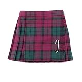 Mädchen Scottish Kilt / Rock mit Falten auf der Rückseite, kommt mit Schnalle zur Größenanpassung