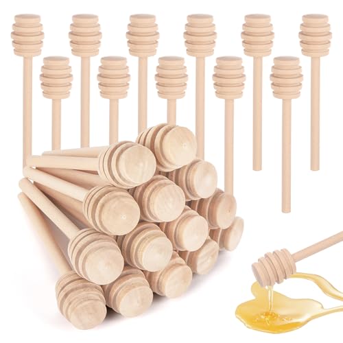 Bâtonnets à miel en bois anti-goutte pour doser le miel sans coller