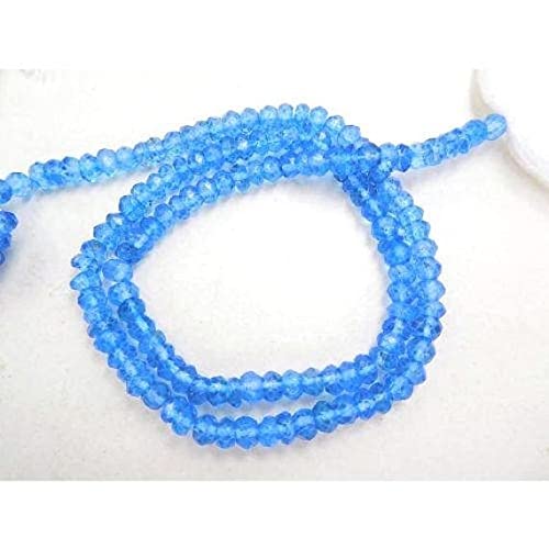 Calcédoine bleue perles facettées LKBEADS 11-12mm pour création de bijoux