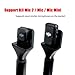 Stand Mic Holder Flag for DJI Mic 1/2 /3 Mic Mini/Rode Wireless GO II/Micro/Insta360 Air Handle Wireless Interview Lavalier Microphone Adapter Handheld Mount for Hollyland Lark M1 /C1/150/2 Pack