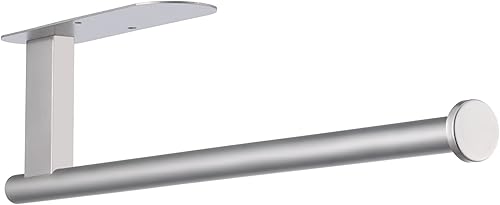 Honmein Soporte para toallas de papel, soporte mejorado para toallas de papel de acero inoxidable SUS304 debajo del gabinete, resistente a las