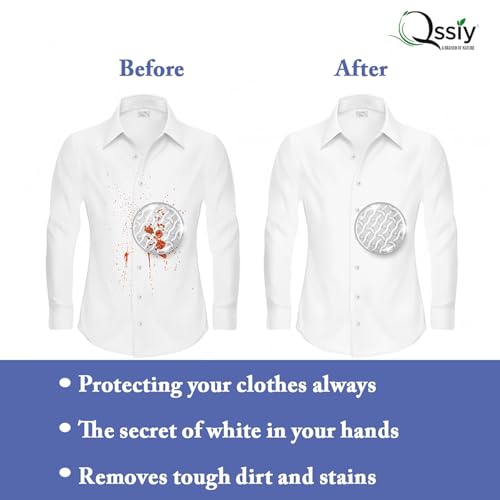 Image of Qssiy Liquid Laundry Detergent, Concentrated Stain Remover, Gentle Fresh, 10L, for Hand & Machine Wash, Front /Top Load, HE Compatible