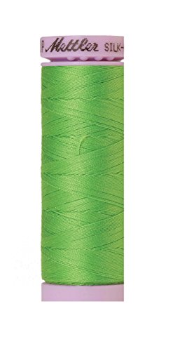 Hilo de algodón Mettler Silk-Finish, 164 yd / 150 m, color Kelly claro miniatura 1