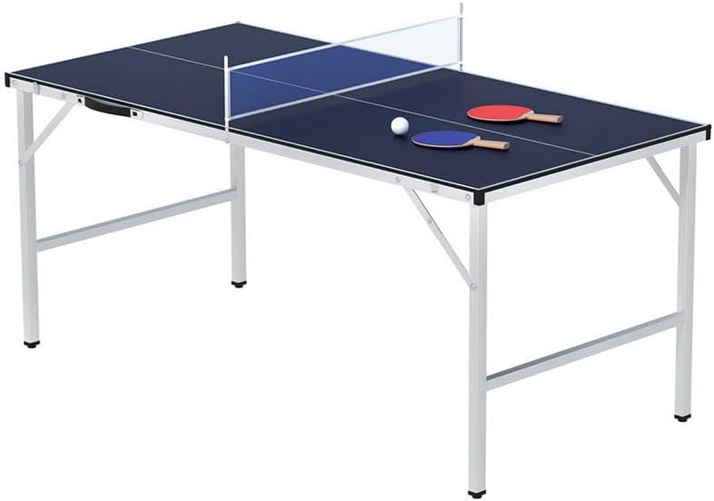 Everfit Table Tennis Ping Pong Table Portable Foldable Family Game Home Indoor