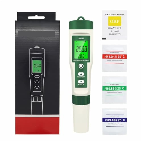 10 in 1 �����e�X�^�[ PH/EC/TDS/ORP/H2/�엀�x/����/SG/��R��/���x PH���[�^�[�e�X�^�[ ���� �v�[���p,�v���d�l