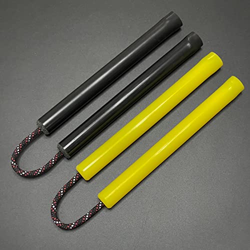 MSGumiho Flexible Polyurethane Rubber Nunchucks Nunchaku High Hardness and Elasticity Suitable for Kids Adults and Professionals (1Yellow) - Thumbnail 6