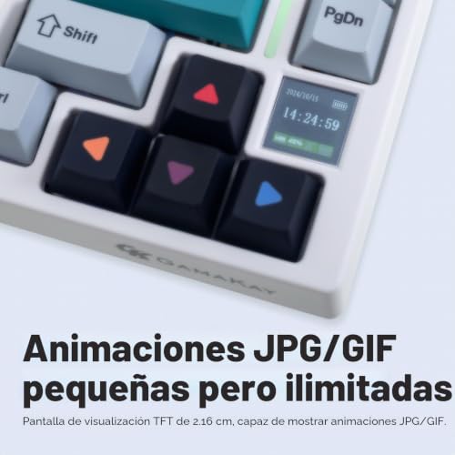 Teclado mecánico TK75 RGB inalámbrico para un escritorio ordenado y minimalista 3