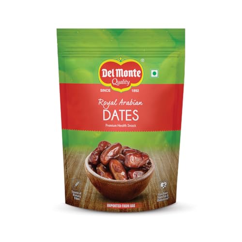 Del Monte Royal Arabian Dates 900 g |Premium Khalas Dates| Source...