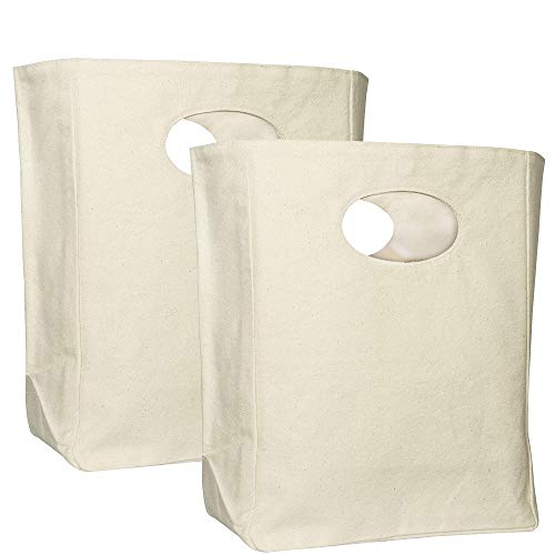 Organic Cotton Canvas Lunch Bag - Eco Friendly & Machine Washable | Perfect for Men, Women & Kids | Reusable Lunch Tote for Work, School - Easy to...