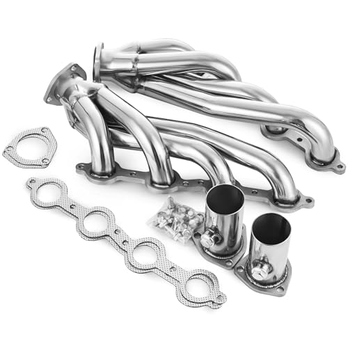 Colector de escape shorty en acero inoxidable para Chevy LS2, LS6 y LS7 4