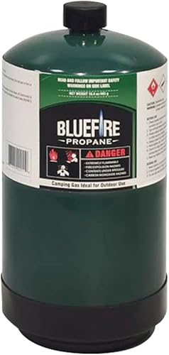 Miniatura 2 de BLUEFIRE - Cilindro de gas de propano para campamento, paquete de 12 unidades de 16.4 onzas 93% de pureza, botella de tanque portátil para mini
