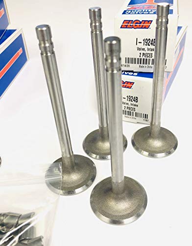 Intake & Exhaust Valves With Locks Compatible With Mercruiser Omc Marine Chevy 120/153 2.5 2.5L Engines #TOP2