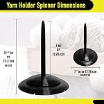 Yarn Support Spinner pour crocheter et tricoter Design compact (assemblage requis)