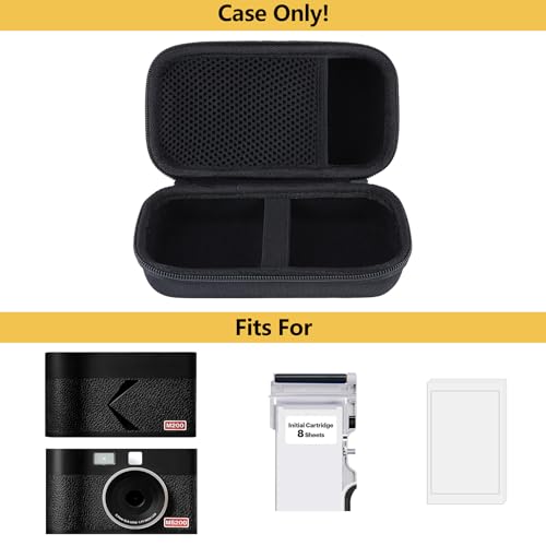 Image of Hard Case Replacement for Kodak Mini 2 ERA 4PASS Portable Photo Printer /Kodak Mini Shot 2 ERA 4PASS 2-in-1 Instant Camera and Photo Printer (Black Case)