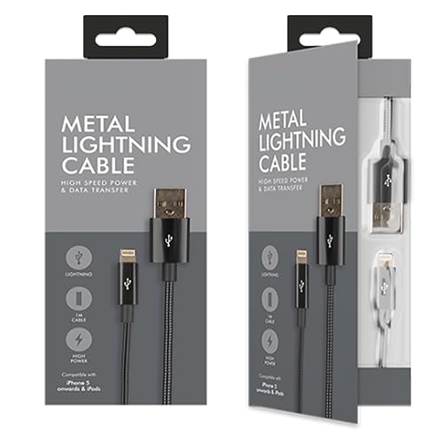 Zale Yardley Charging Cable, I-phone Cable 1meter, Fast Charger, Data Transfer, 3A Nylon Braided - Image 2