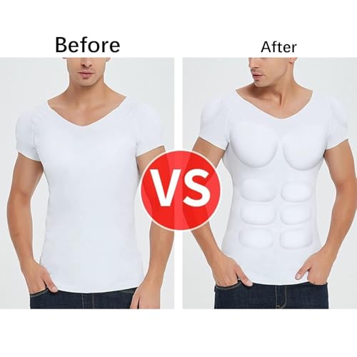 Image of BNF Fake Muscle Suit Shirt Men Comfortable for Indoor Outdoor Wedding Masquerade M|Clothing Shoes & Accessories | Costumes Reenactment Theater |Men|1 Padded Muscle Shirt