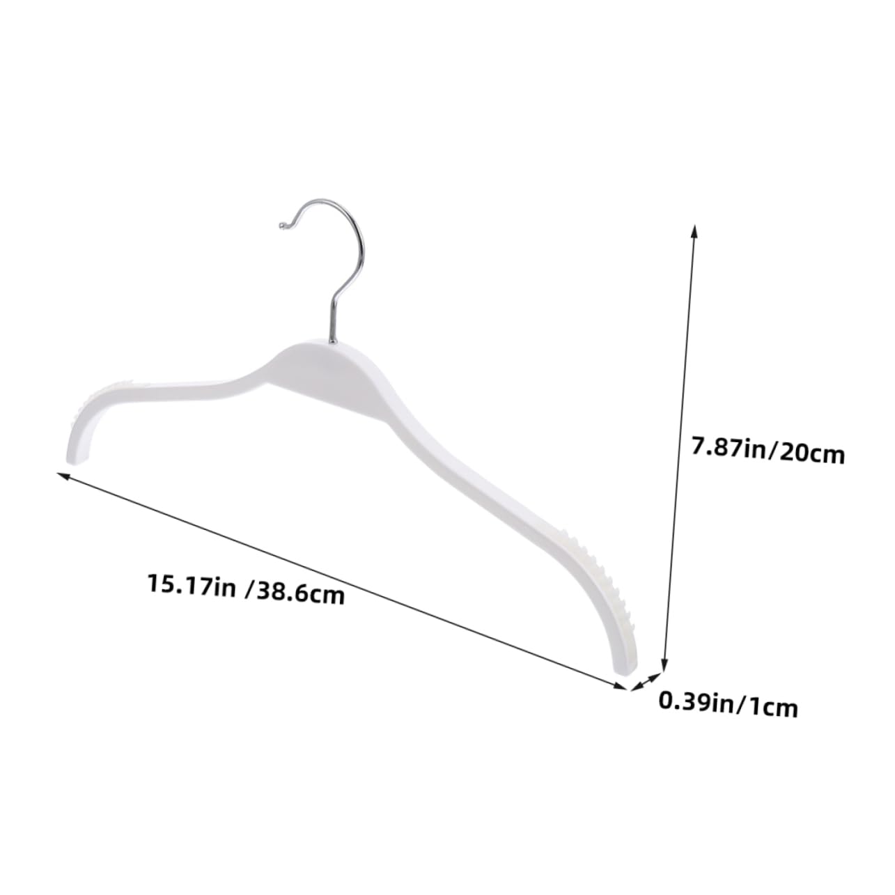Happyyami 12pcs Home Clothes Hangers Plastic Clamp Hangers Anti-Slip Coating for Baby Coats Socks Scarves