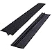 ilikon Gap Cover 53 cm kuchnia wypełniacz szczelin taśma uszczelniająca Spill Guard Seals do płyty kuchennej, piekarnika, pralki, 2 sztuki czarne