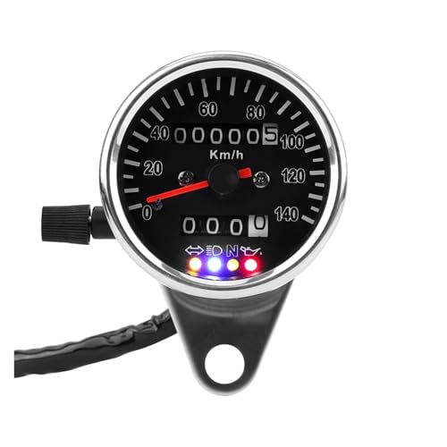 Tachymètre numérique moto mécanique 140 km/h avec odomètre LED