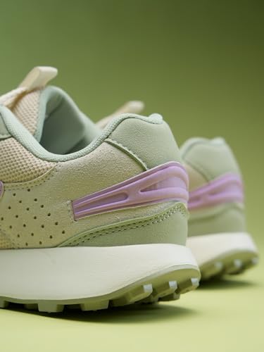 Image of The Souled Store Gelato: Women and Girls Low Top Sneakers | Trainer with Smooth Suede, Breathable Mesh & Cushioned EVA Sole