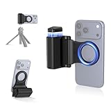 JJC Upgraded Magnetic Phone Camera Grip with Remote, Cell Phone Camera Grip Handle Compatible with MagSafe iPhone Android Phones, with 1/4" Tripod Screw for Vlogging Video Recording Selfie