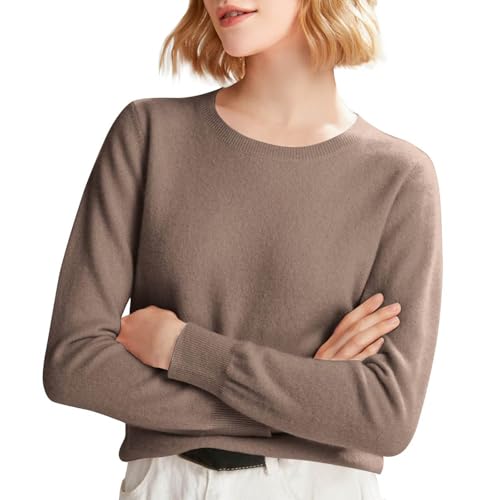 Sweaters for Women 2025 Fall Long Sleeve Crew Neck Soft Warm Pullover Tops Lightweight Casual Knit Sweater
