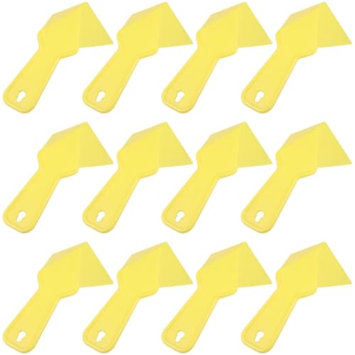 SOIMISS Paleta de Esquina para Paneles de Yeso 16 Piezas Herramienta de Plástico Amarillo para Acabado Interior Ángulo de 90° para Alisar y Limpiar Esquinas en Yeso Herramienta Ligera
