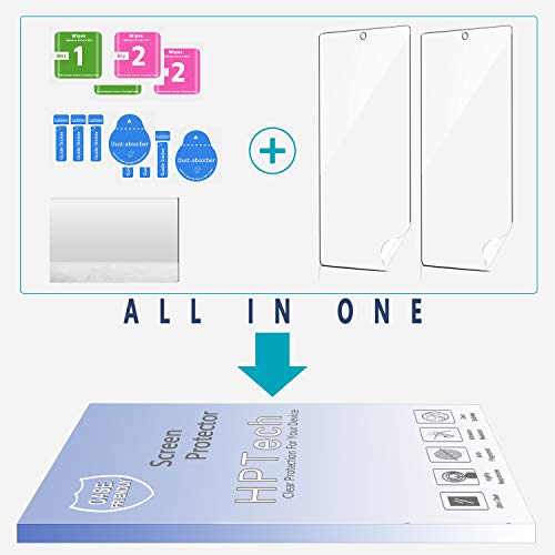 Hptech 2-Pack Screen Protector For Samsung Galaxy Note 10 Plus, Note 10+ Full Coverage Pet Film, Hd Clear, Bubble Free, Case Friendly #TOP6
